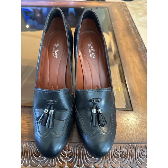 Women’s Naturalizer Genuine Leather Black Pump. Size 9.6 - Picture 3 of 5